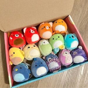 Squishville Mini Squishmallows Besties Multipack – 14 Rainbow 2-Inch Plush Toys
